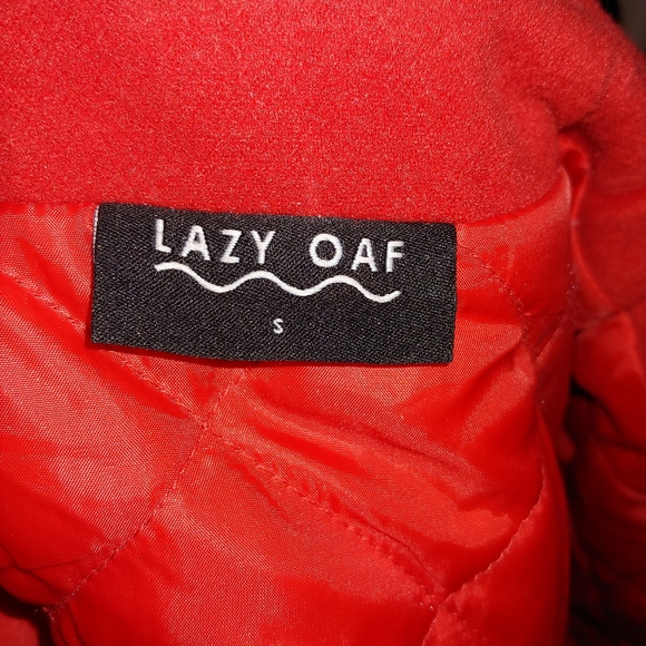 Lazy Oaf Bored Varsity Nautical Cropped Jacket Coat - Picture 8 of 8